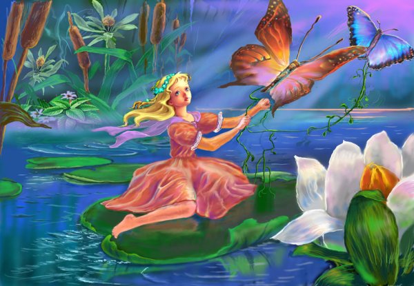 Андерсен Дюймовочка и Эльф