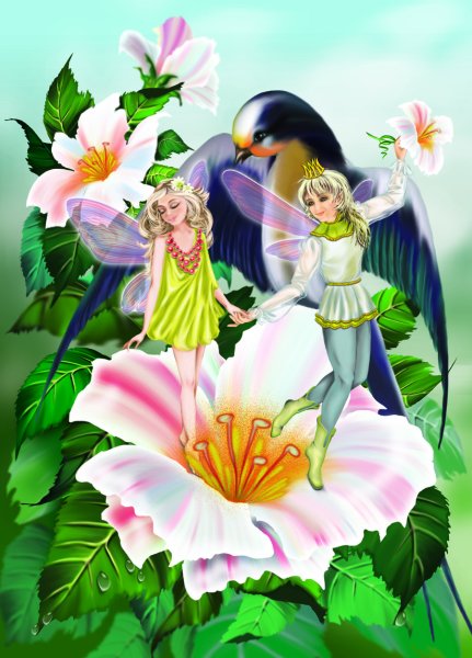 Андерсен Дюймовочка и Эльф