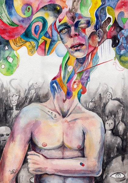 Художница Кейт с шизофренией