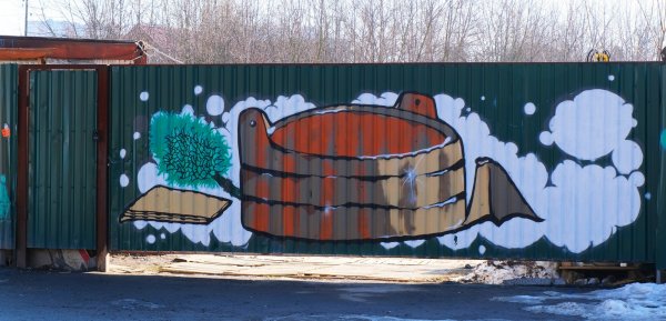 Металлический забор рисунок