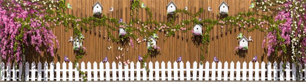 Декоративное украшение забора
