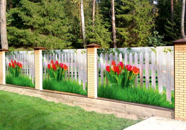Декоративное украшение забора