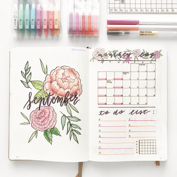 Bullet Journal сентябрь