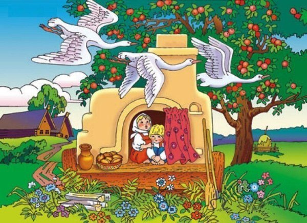 Сказка гуси лебеди