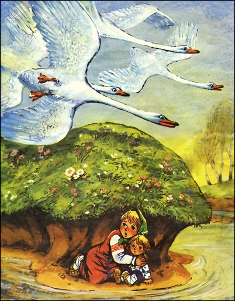 Русские народные сказки. Гуси-лебеди