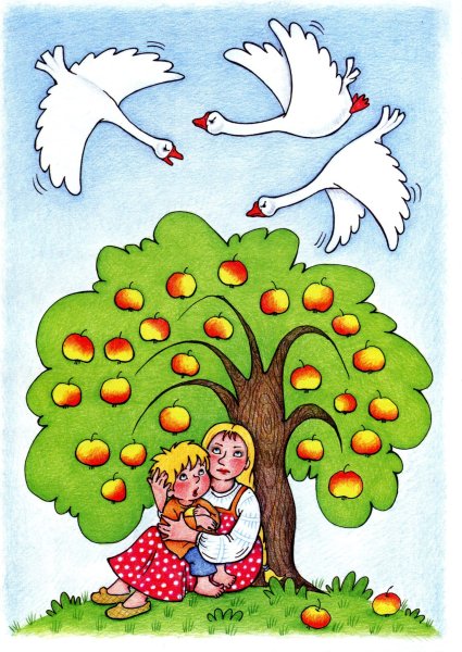 Сказка гуси лебеди