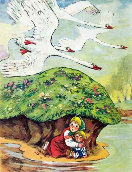 Сказка гуси лебеди