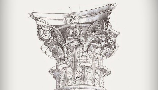 Дорическая и ионическая Капитель