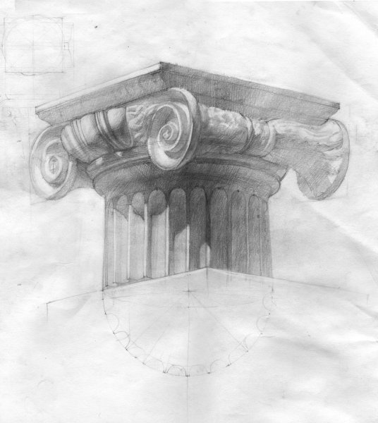 Гипсовая Капитель дорическая