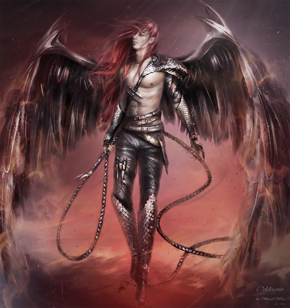 Падший полудемон полуангел