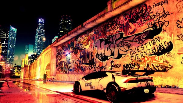 Граффити на стене