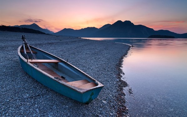 Пейзаж море лодка