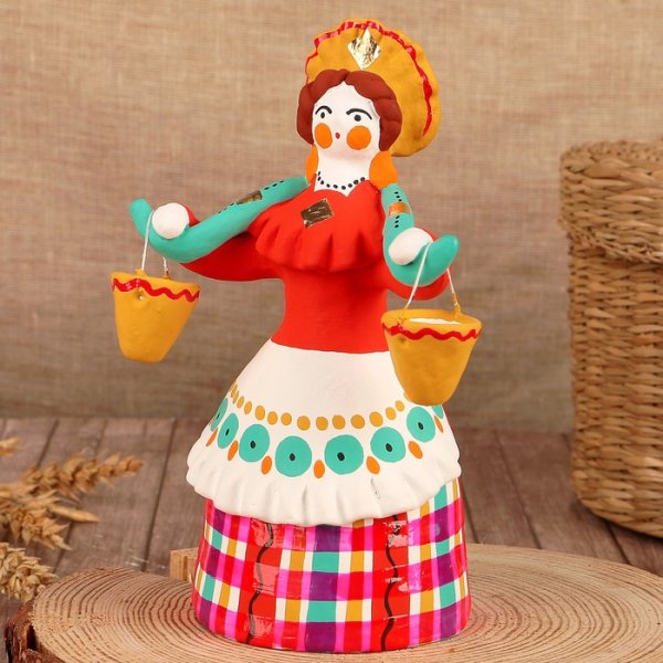 Дымковская игрушка Барыня Водоноска