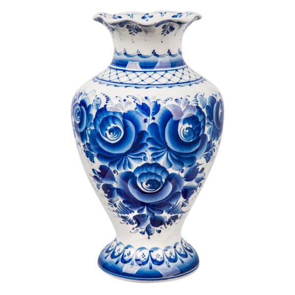 Гжельский фарфоровый завод ваза "нежность"