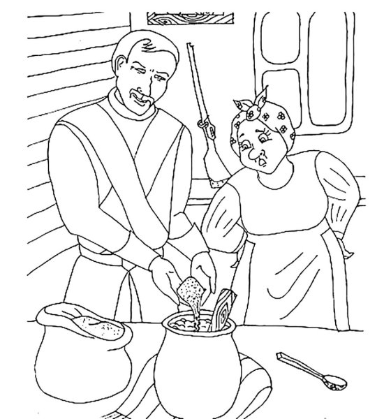 Каша из топора русская народная сказка