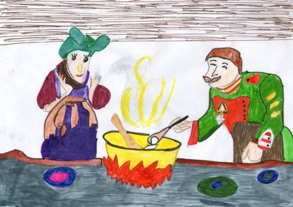 Каша из топора баба Яга