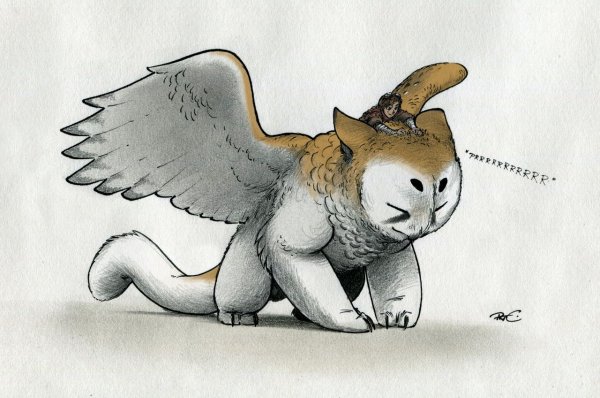 Рисунок необычного животного