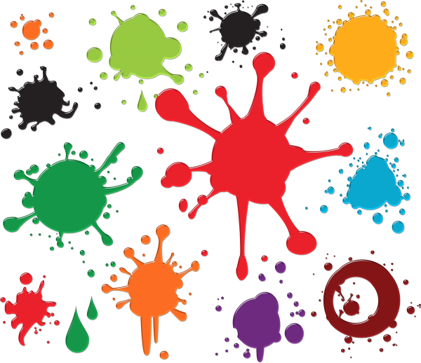 Разноцветные Кляксы