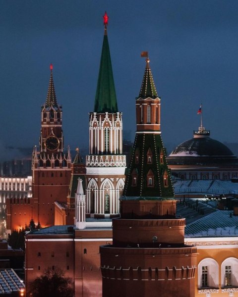 Виды Кремля в Москве