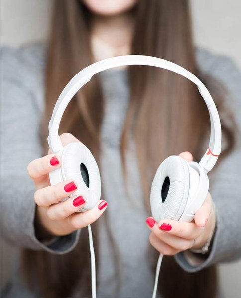 Наушники фотосессия