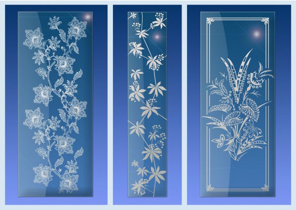 Новогодние узоры на стекле