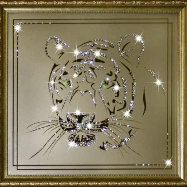 Картина Сваровски тигр