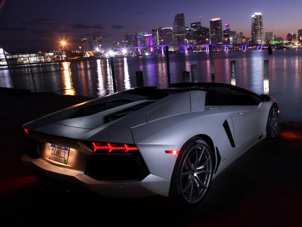 Lamborghini Aventador lp700-4 Roadster Silver