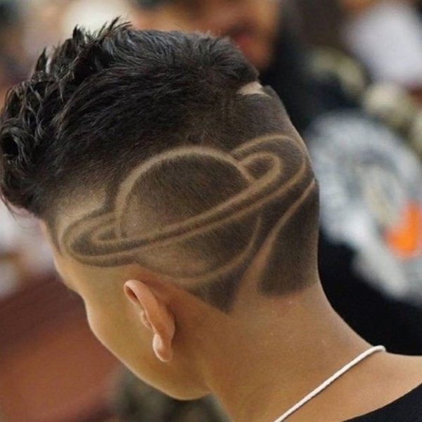 Мужские стрижки с узорами на голове