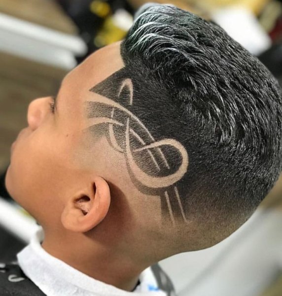Хаер тату на волосах для мальчиков