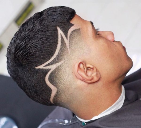 Мужские стрижки с узорами