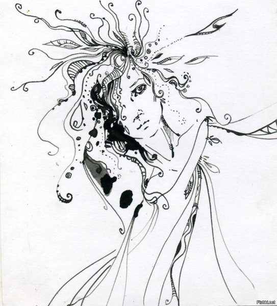 Картины тушью