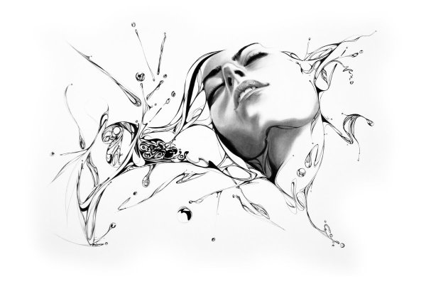 Декоративный портрет Графика