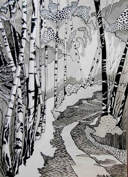 Тушевая Графика