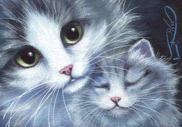 Картина котенок