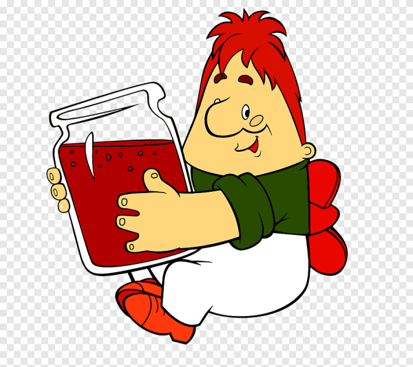 Карлсон на белом фоне