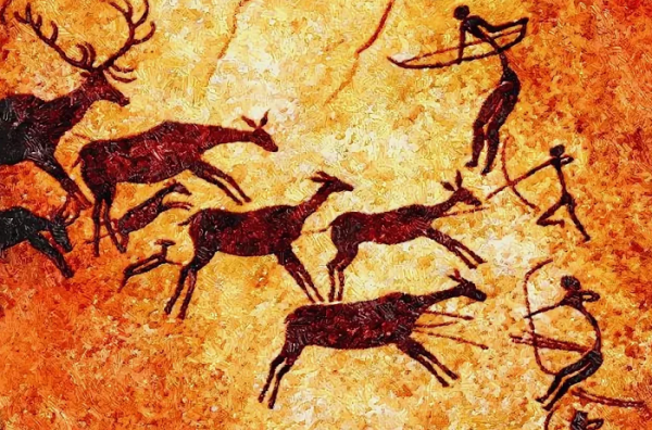 Сражающиеся лучники Наскальная живопись Неолит Валлторта Испания