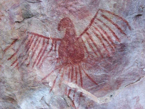 Наскальная живопись Орел