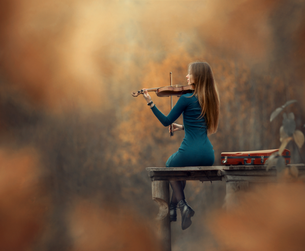 Девушки со скрипкой