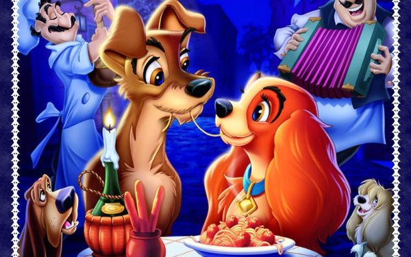 Уолт Дисней леди и Бродяга