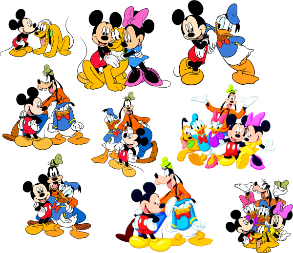 Герои мультика Микки Маус