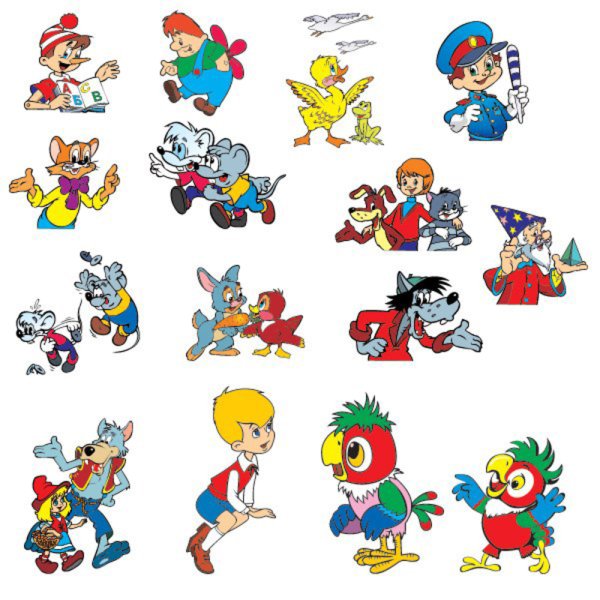 Персонажи советских мультфильмов