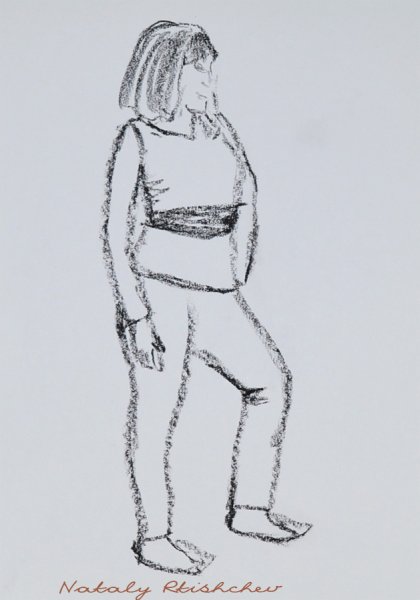 Наброски людей карандашом