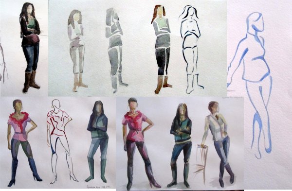 Фигура человека стаффаж