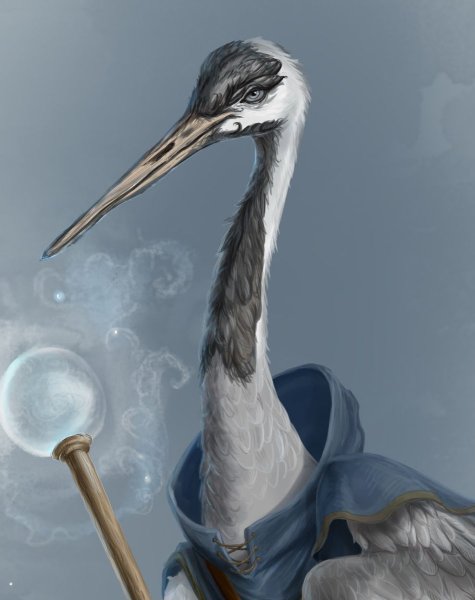 Геншин, персонаж журавль