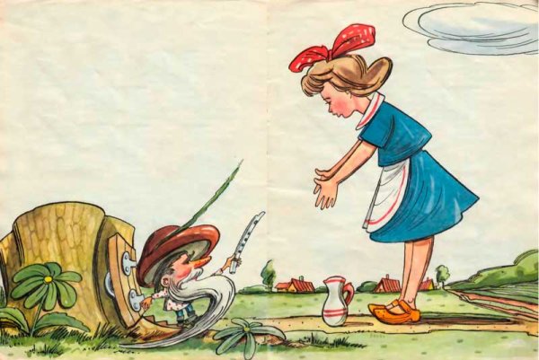 Иллюстрации к сказке Катаева дудочка и кувшинчик