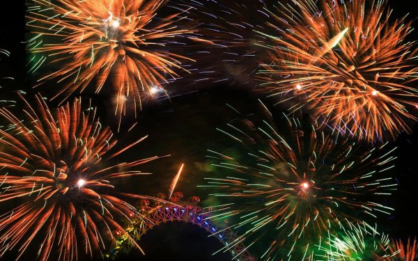 Салют "новогодний"