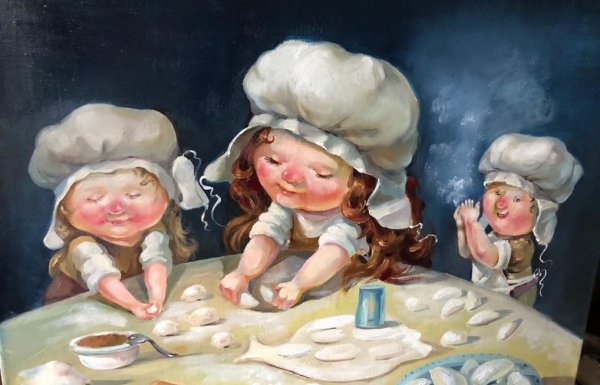 Пельмени иллюстрация