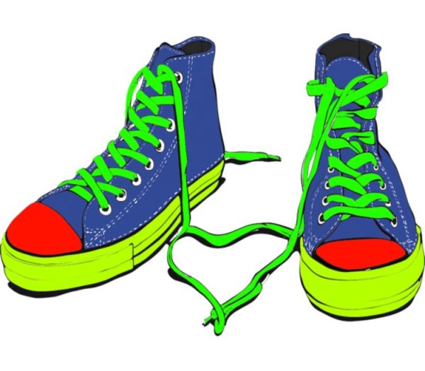 Кеды цветные