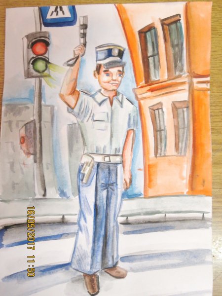 Рисование дядя Степа милиционер в подготовительной группе