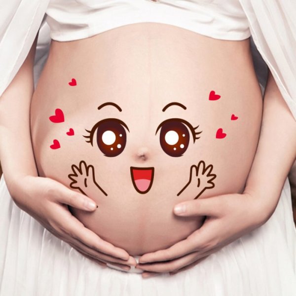 Разрисованные животики беременных